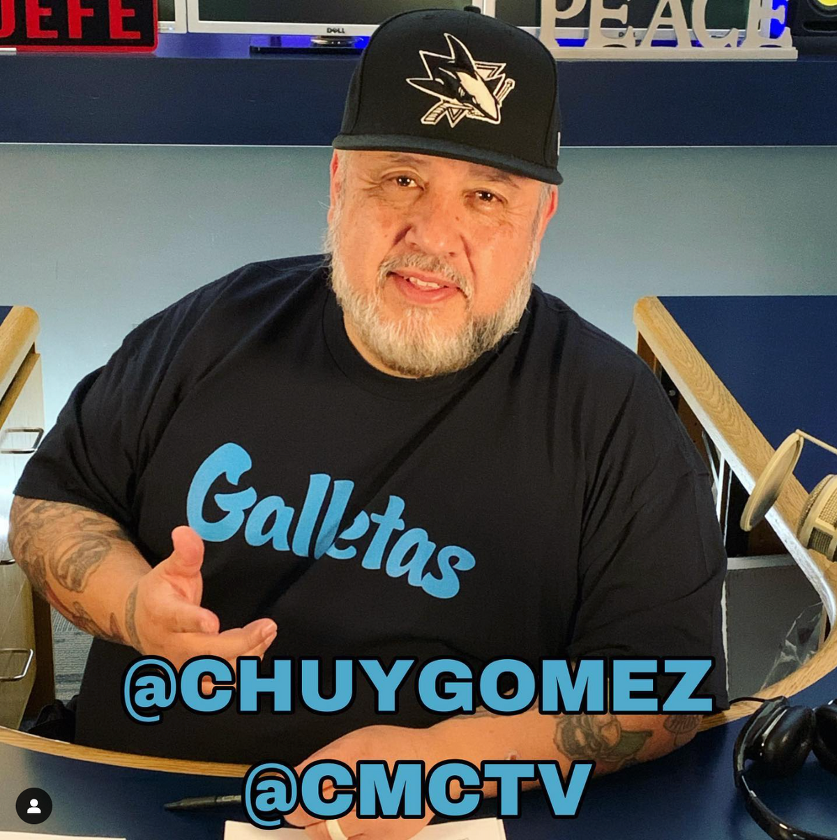 Chuy Gomez rocking Galletas T-Shirt